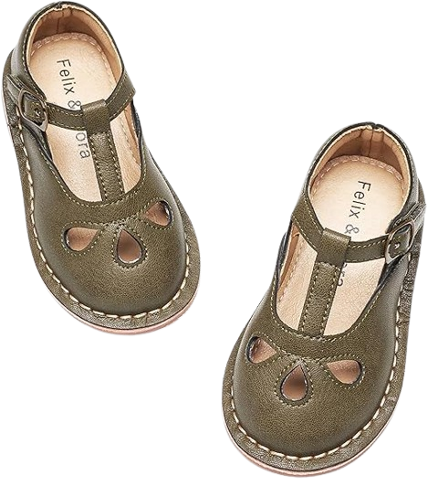 Oxford-Style Dress Shoes with Bow Detail for Little Girls’ Party Looks