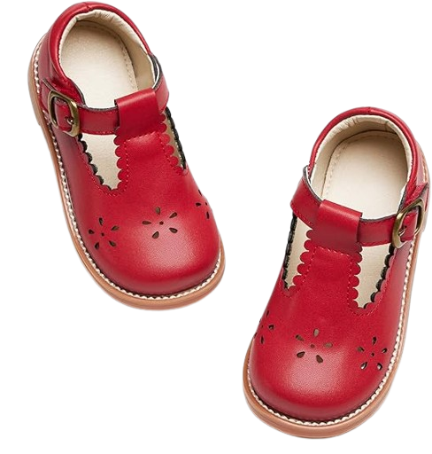 Oxford-Style Dress Shoes with Bow Detail for Little Girls’ Party